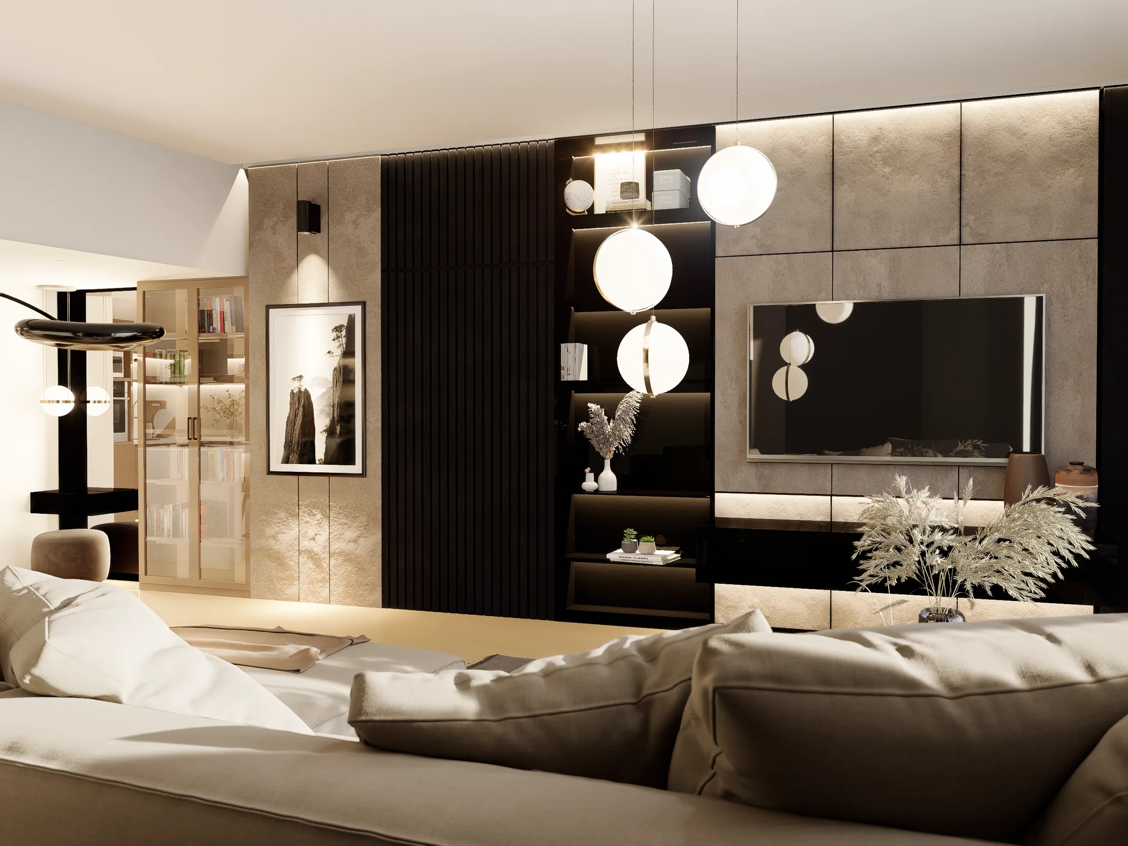 Estar contemporáneo de Casa AHM