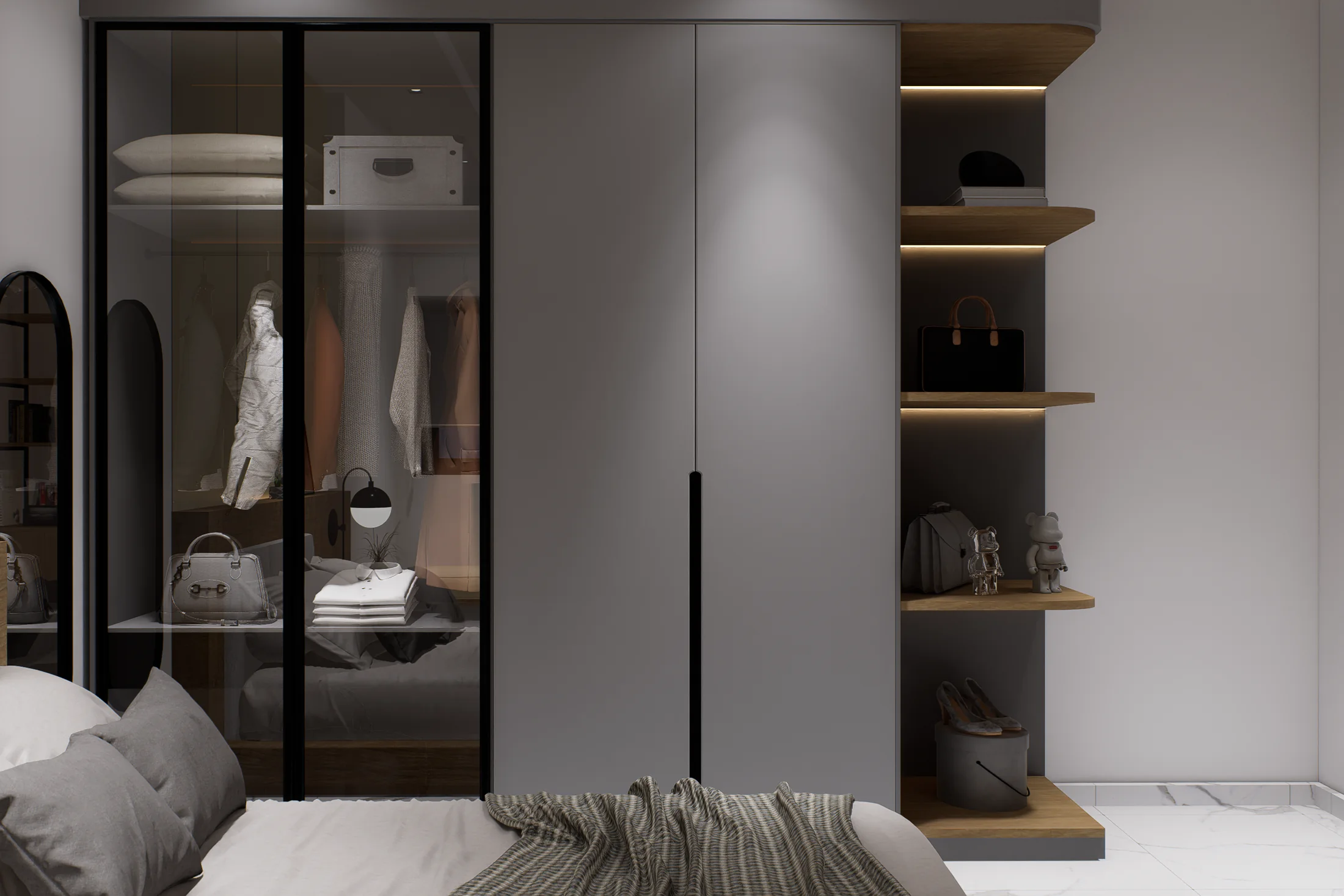 Vestidor integrado de Casa Saudita