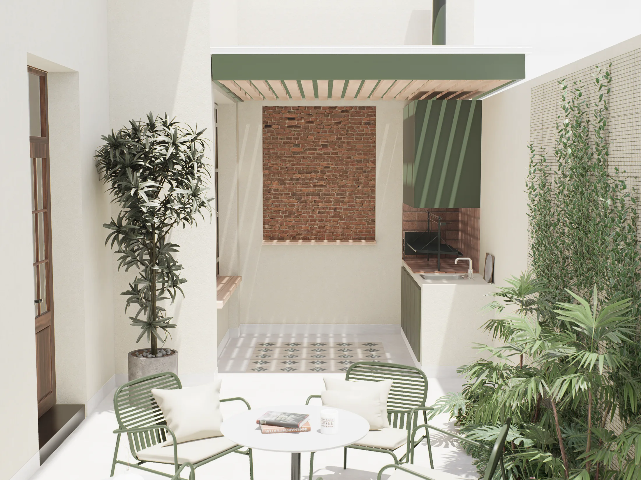 Patio interior de PH Brown
